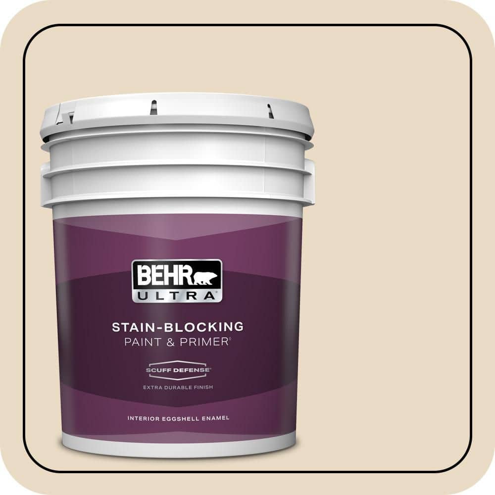 BEHR ULTRA 5 gal. #MQ3-41 Moongaze Extra Durable Eggshell Enamel Interior Paint & Primer