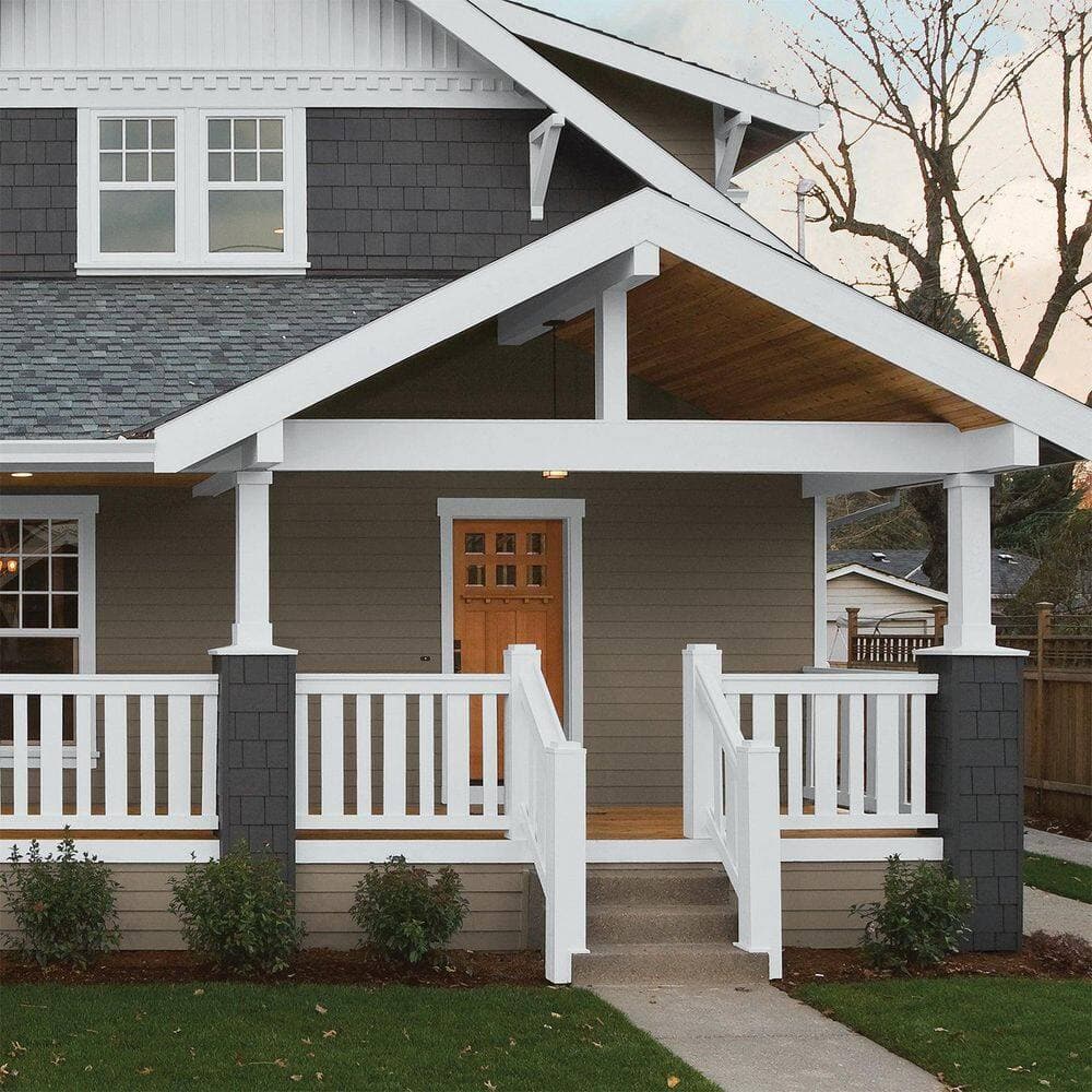 Glidden Premium 1 qt. PPG0993-1 Peregrine Semi-Gloss Exterior Latex Paint (4)