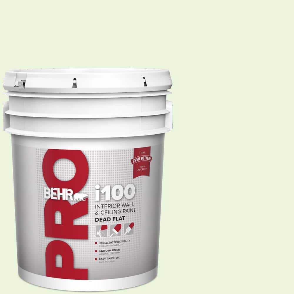BEHR PRO 5 gal. #430C-1 White Willow Dead Flat Interior Paint (1)