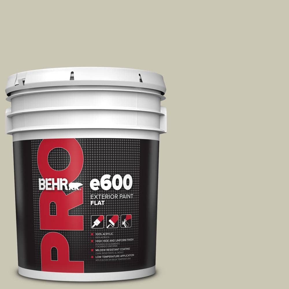 BEHR PRO 5 gal. #PPU10-10 Ocean Foam Flat Exterior Paint