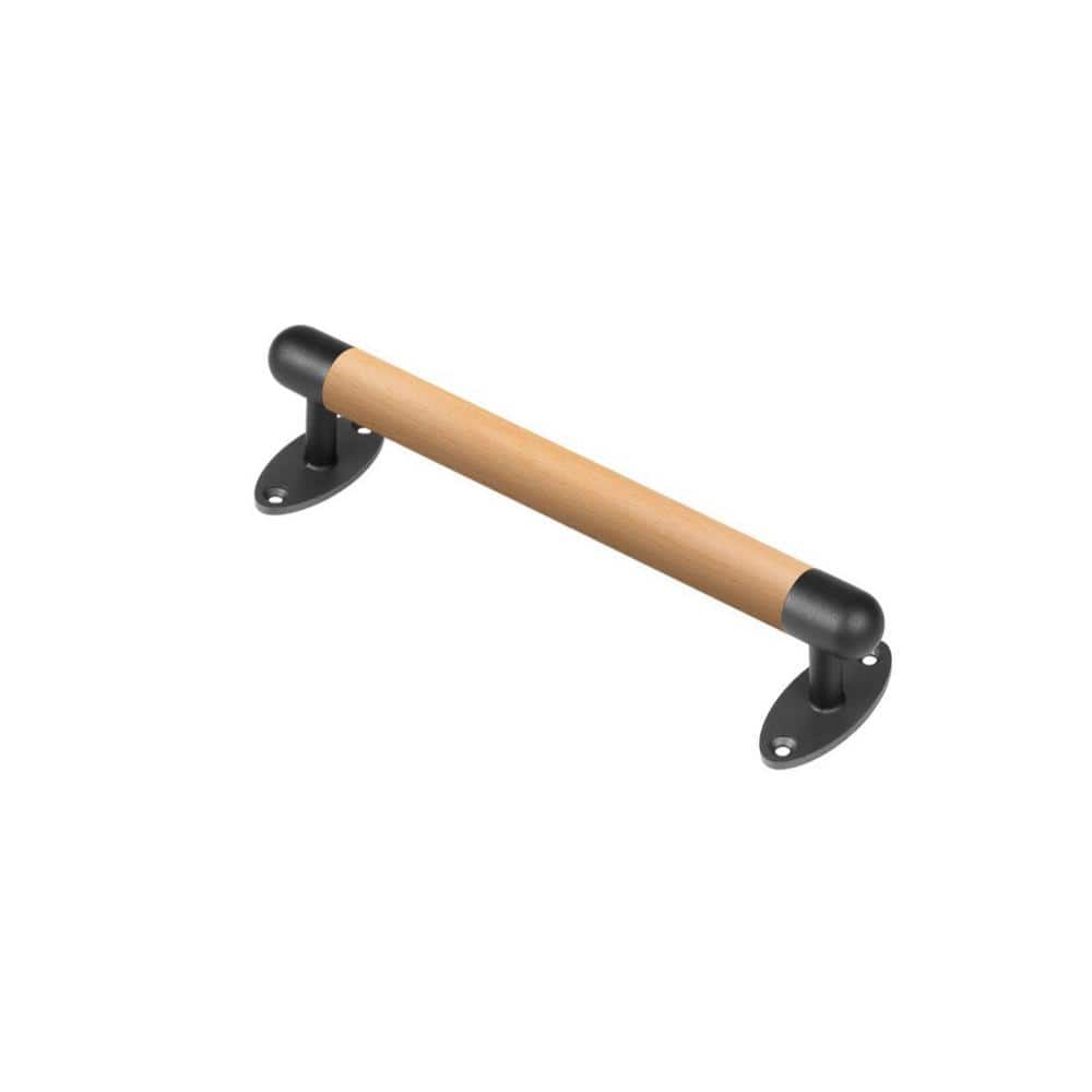 Angel Sar 16 in. Wood Handrail Indoor Stairs Handrail Wall Mount Handrail, Barrier-Free Staircase Grab Bar for Elderly (3)