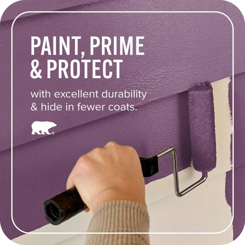 BEHR ULTRA 1 qt. #S-G-680 Raspberry Mousse Satin Enamel Exterior Paint & Primer (3)