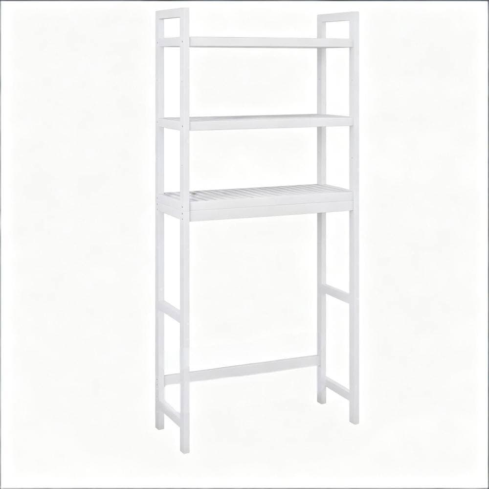 Cubilan 24.8 in. W x 67 in. H x 10.2 in. D White Over The Toilet Storage (1)