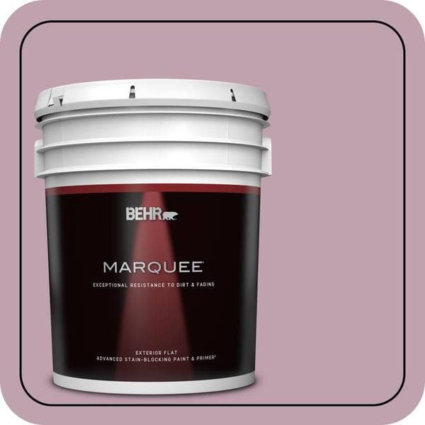 BEHR MARQUEE 5 gal. #S120-4 Decanting Flat Exterior Paint & Primer (2)