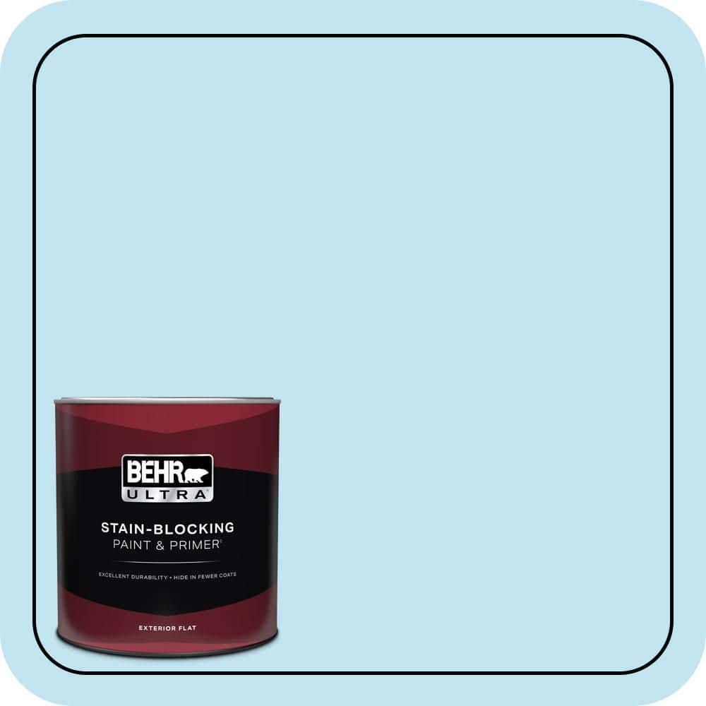 BEHR ULTRA 1 qt. #530A-2 Skylark Flat Exterior Paint & Primer
