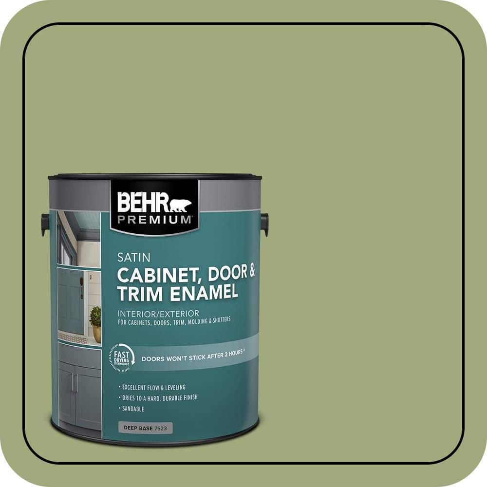 BEHR PREMIUM 1 gal. #T18-16 Nurturing Satin Enamel Interior/Exterior Cabinet, Door & Trim Paint (1)