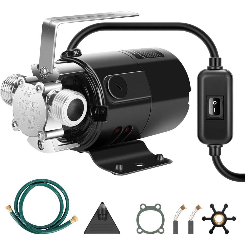 VIVOSUN 1/10HP 330 GPH 115V Electric Water Transfer Utility Pump with ON/OFF Switch and Water Hose Kit