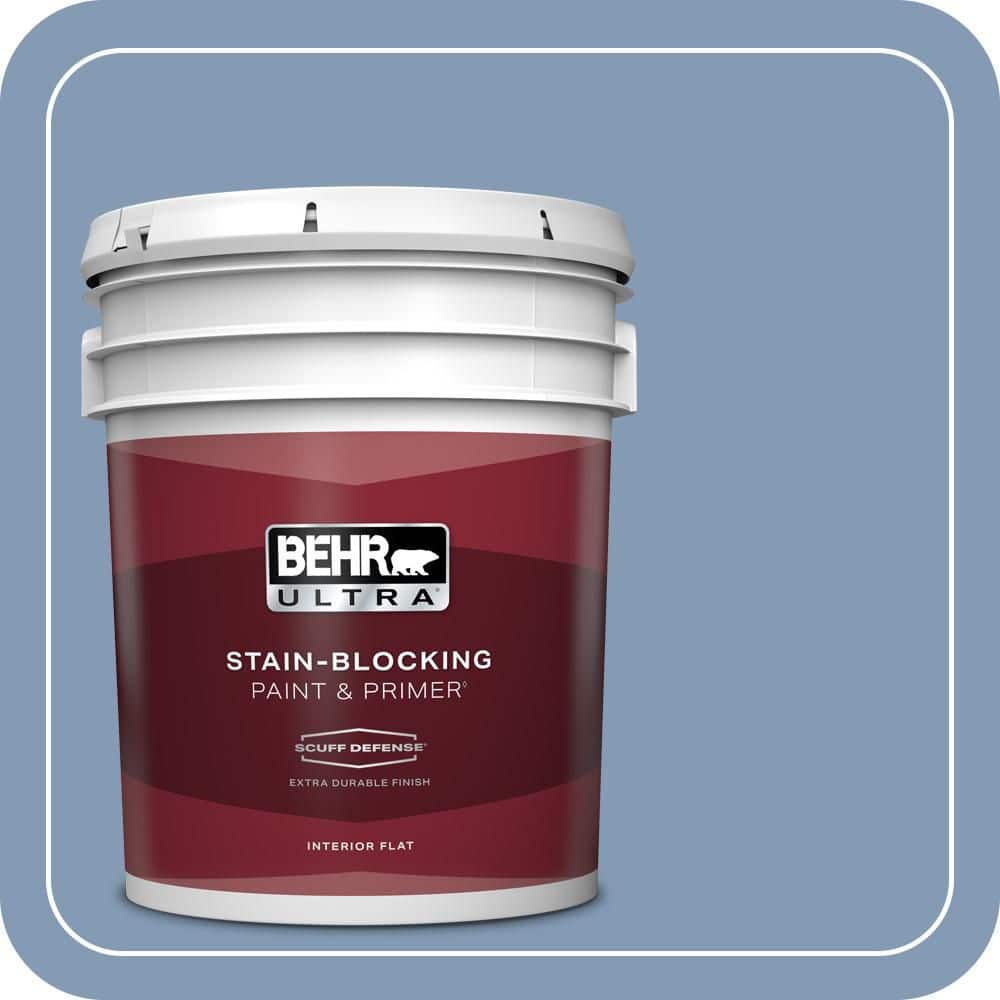 BEHR ULTRA 5 gal. #MQ5-51 Mystery Extra Durable Flat Interior Paint & Primer