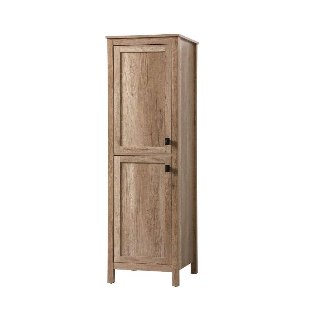 Unbranded Timeless Home 20 in. W x 22 in. D x 65 in. H Brown Freestanding Linen Cabinet (3)