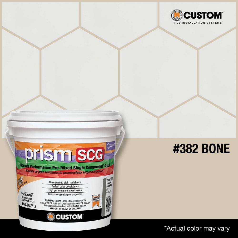 Custom Building Products Prism SCG #382 Bone 1 gal. Ultimate Performance Pre-Mixed Single Component Grout (3)