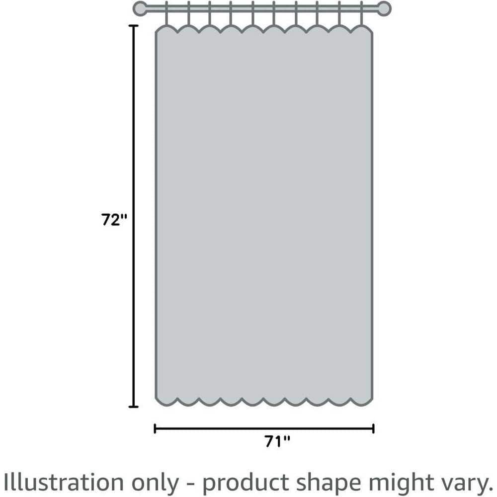 Unbranded BenchMate 71x72 Split Shower Curtain for Bath Transfer Benches in Chamonix White with Quick-Attach System Polyester (3)
