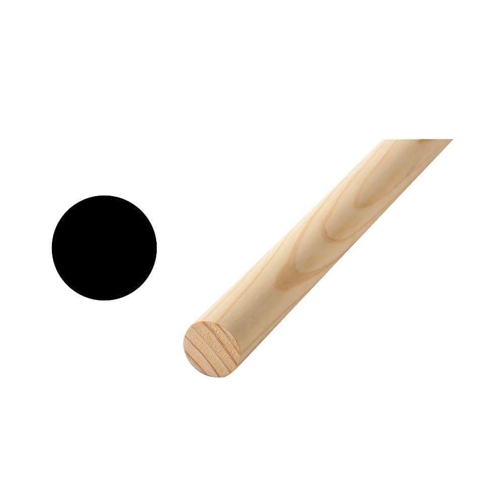 Unbranded 6420U 1-1/4 in. x 1-1/4 in. x 72 in. Wood Round Dowel