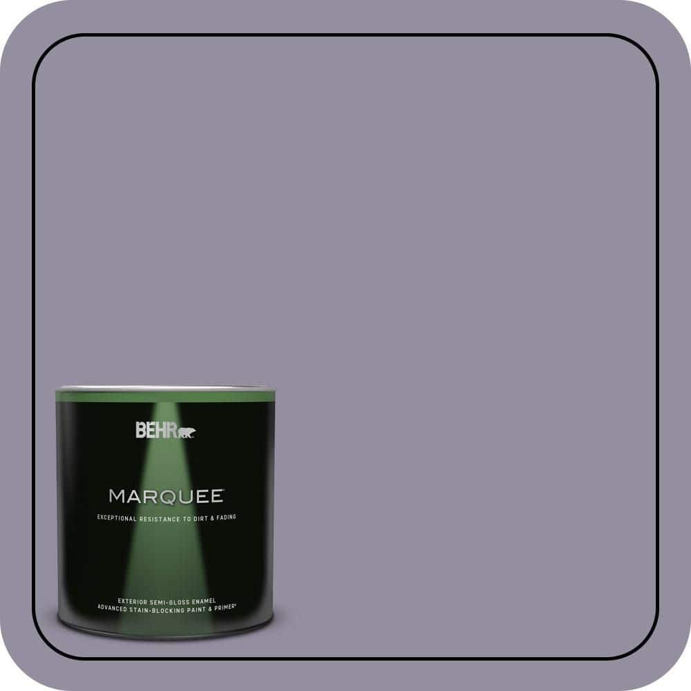 BEHR MARQUEE 1 qt. #N560-4 Evening in Paris Semi-Gloss Enamel Exterior Paint & Primer