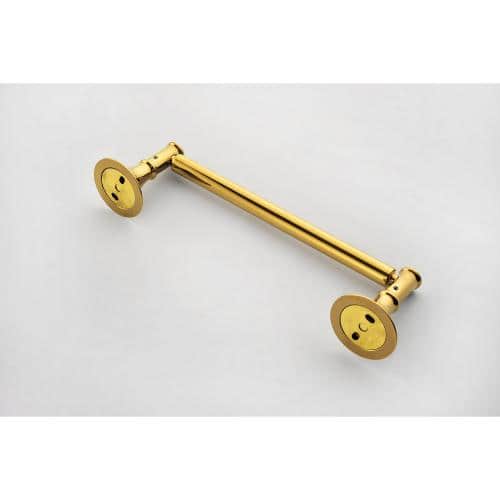 Adrinfly Pcs Wall Mount Bathroom Towel Rack Set Brass (3)