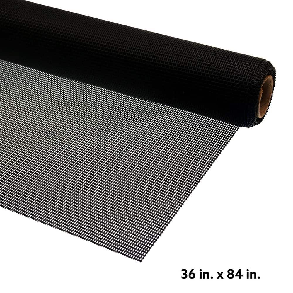Prime-Line Screen Mesh Roll Extra Heavy Duty Pet Resistant 36 x 84 in. Black (1 Roll) (2)