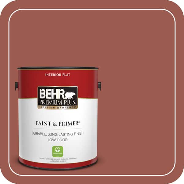 BEHR PREMIUM PLUS #ICC-106 Spicy Cayenne Enamel Low Odor & Primer (3)