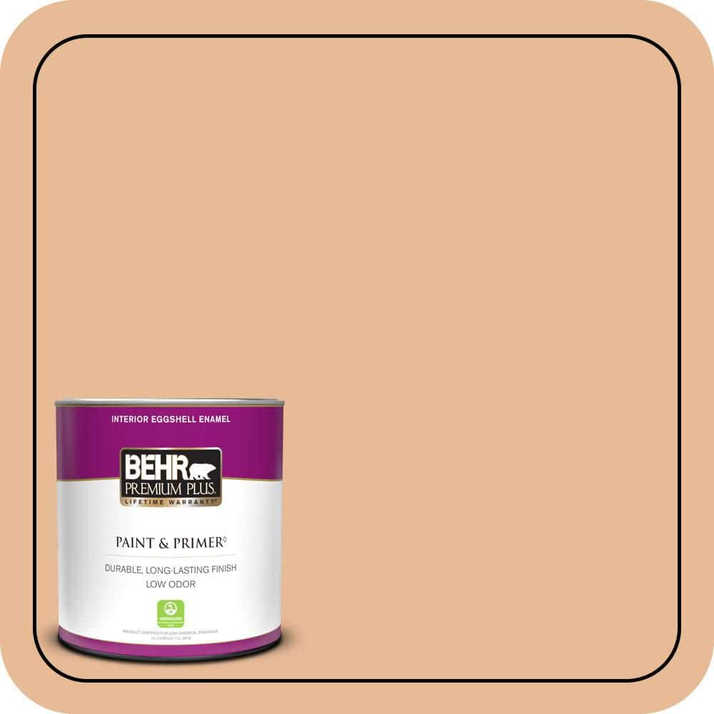 BEHR PREMIUM PLUS #280C-3 Fresh Praline Enamel & Primer Color Sample