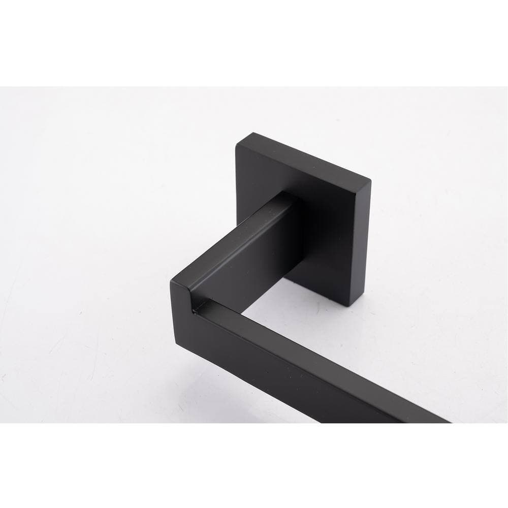 Tahanbath 8 - Piece Bathroom Hardware Set in Matte Black (3)