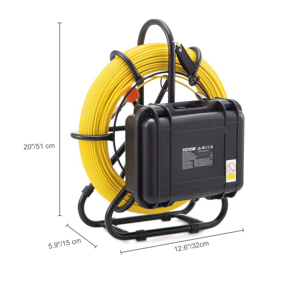 SKYSHALO Sewer Camera, 300 ft. /91.5 m, 9 in. Screen Pipeline Inspection Camera with DVR Function, Waterproof IP68 Sewer Camera (3)