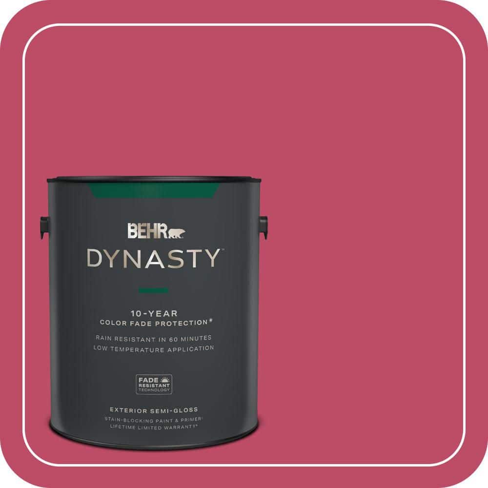 BEHR DYNASTY 1 gal. #S-G-110 Orchid Rose Semi-Gloss Exterior Stain-Blocking Paint & Primer