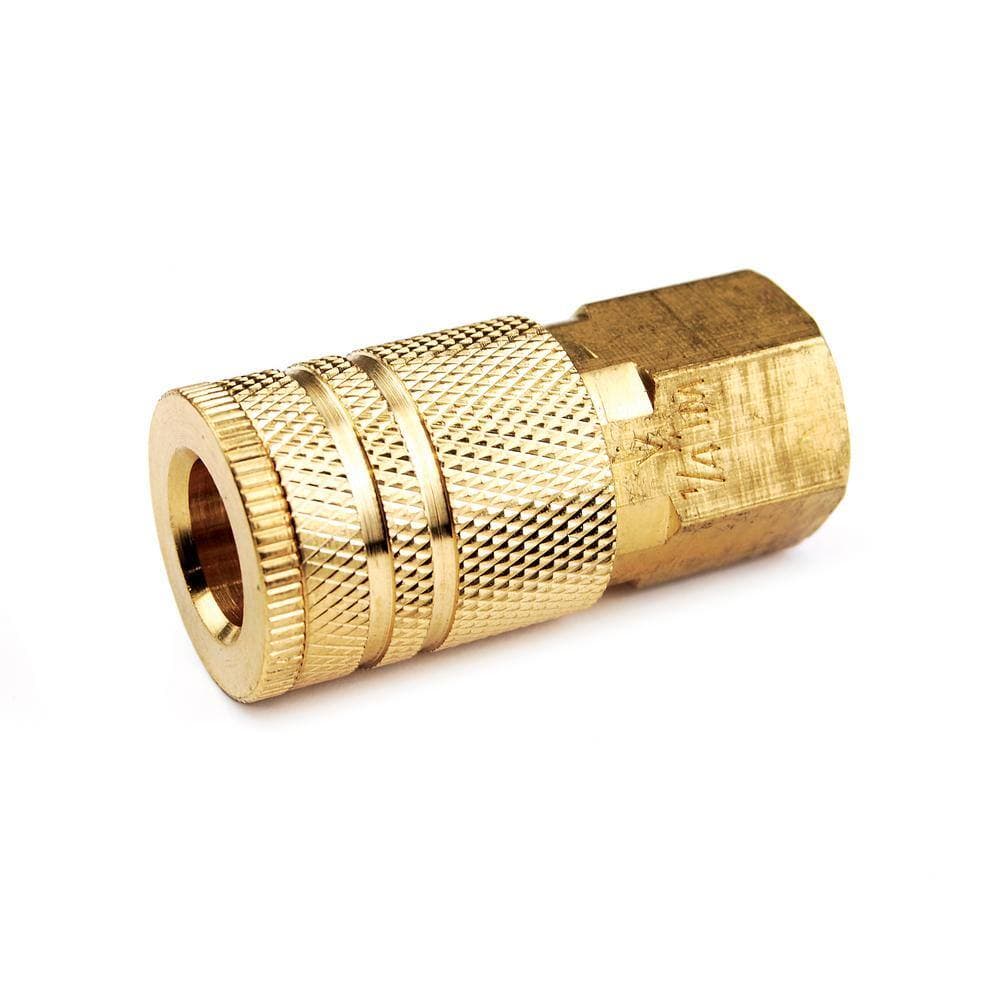 Primefit 1/4 in. Industrial 6-Ball Brass Coupler with 1/4 in. Female NPT (3)