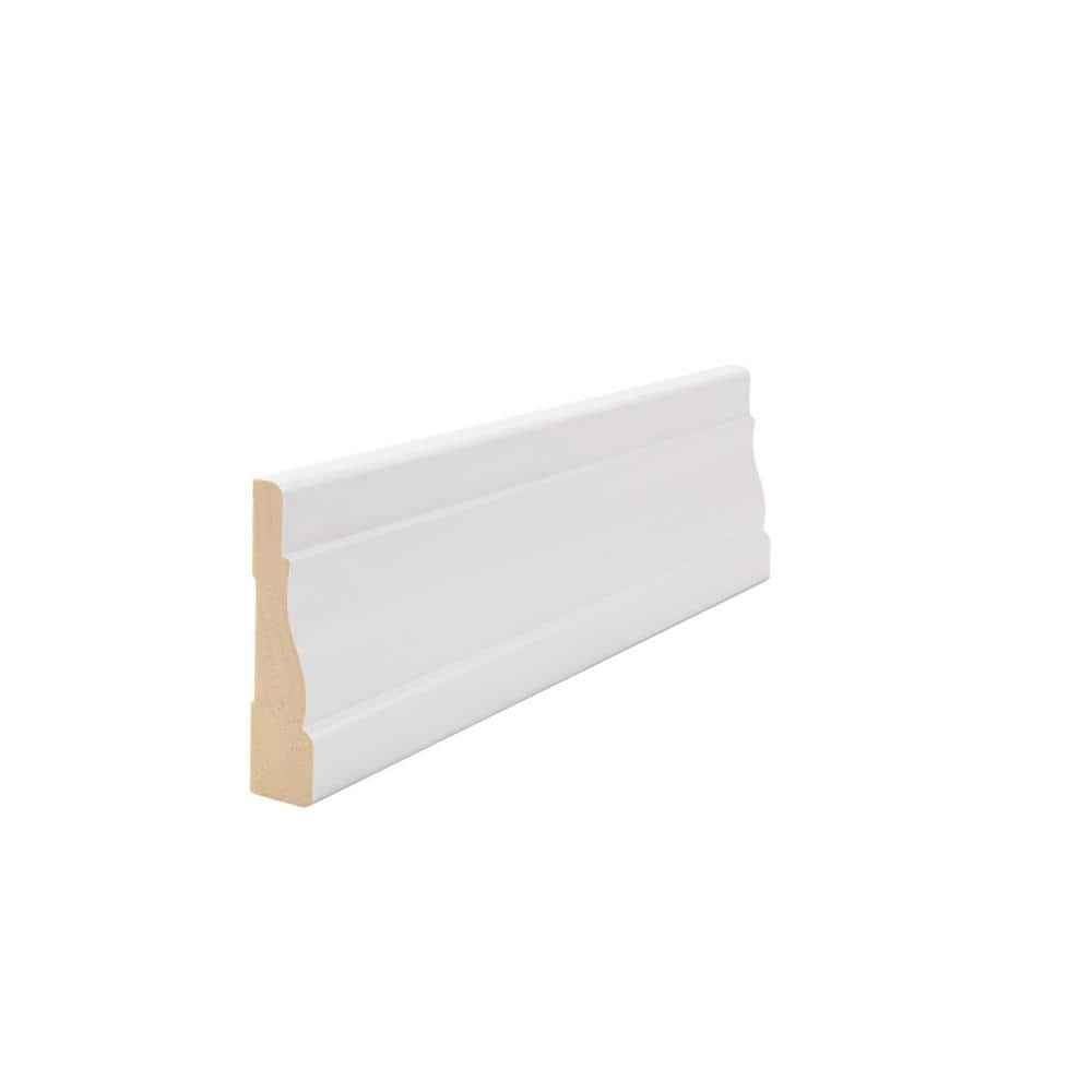HOUSE OF FARA WM 356 9/16 in. D x 2-1/4 in. W x 84 in. L Prefinished White Wood Finger-Joined Casing Moulding