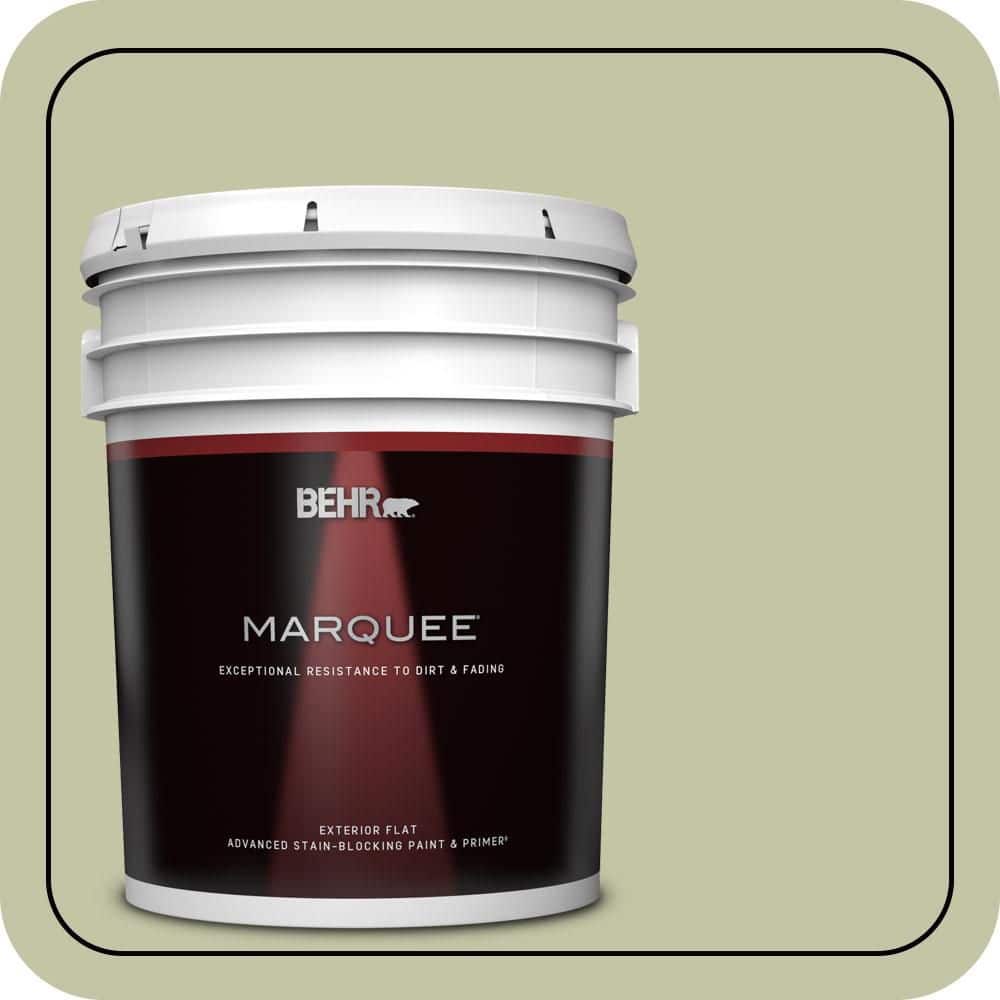 BEHR MARQUEE 5 gal. #S360-3 Balance Green Flat Exterior Paint & Primer