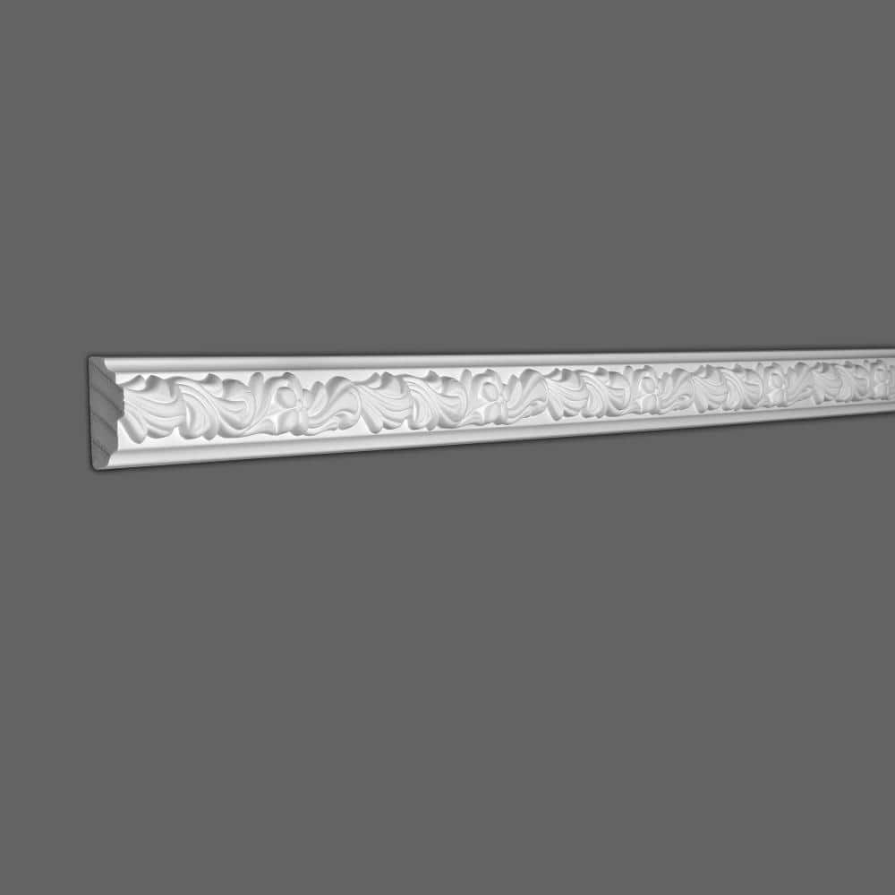 American Pro Decor 7/8 in. x 2 in. x 96 in. Floral Polyurethane Panel Moulding Pro Pack 64 LF (8-Pack) (2)