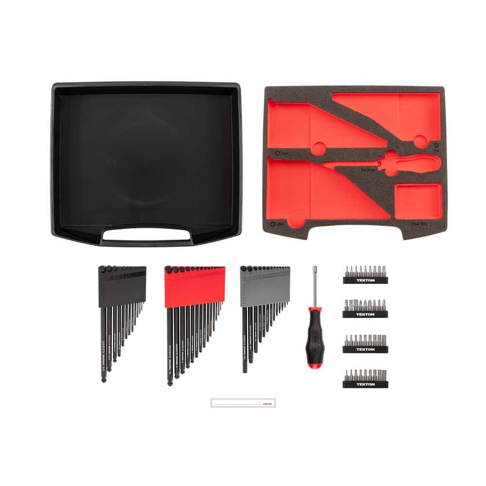 TEKTON L- Key and Bit Driver Set with Open Top Drawer and Rack, 78-Piece (0.050 - 3/8 in., 1.3 - 10 mm, #1 - #3, T7 - T30) (3)