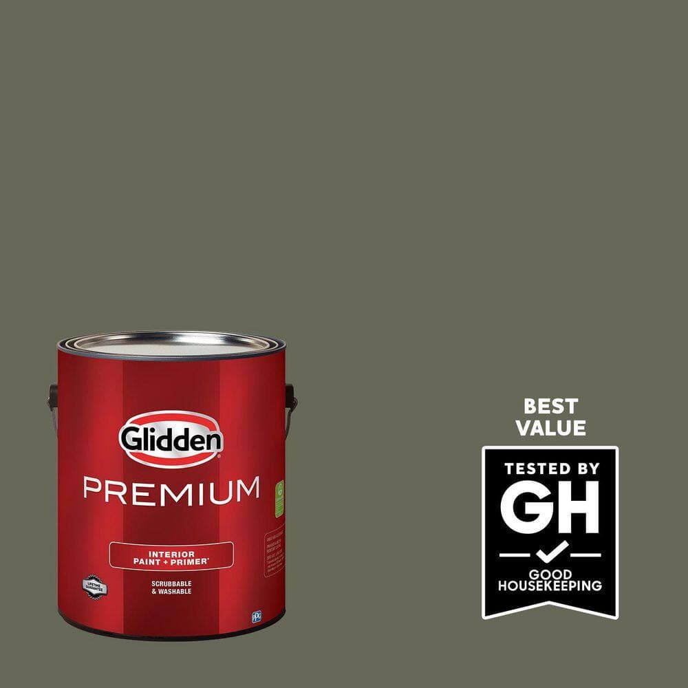 Glidden Premium 1 gal. PPG1030-7 Double Duty Eggshell Interior Latex Paint (1)