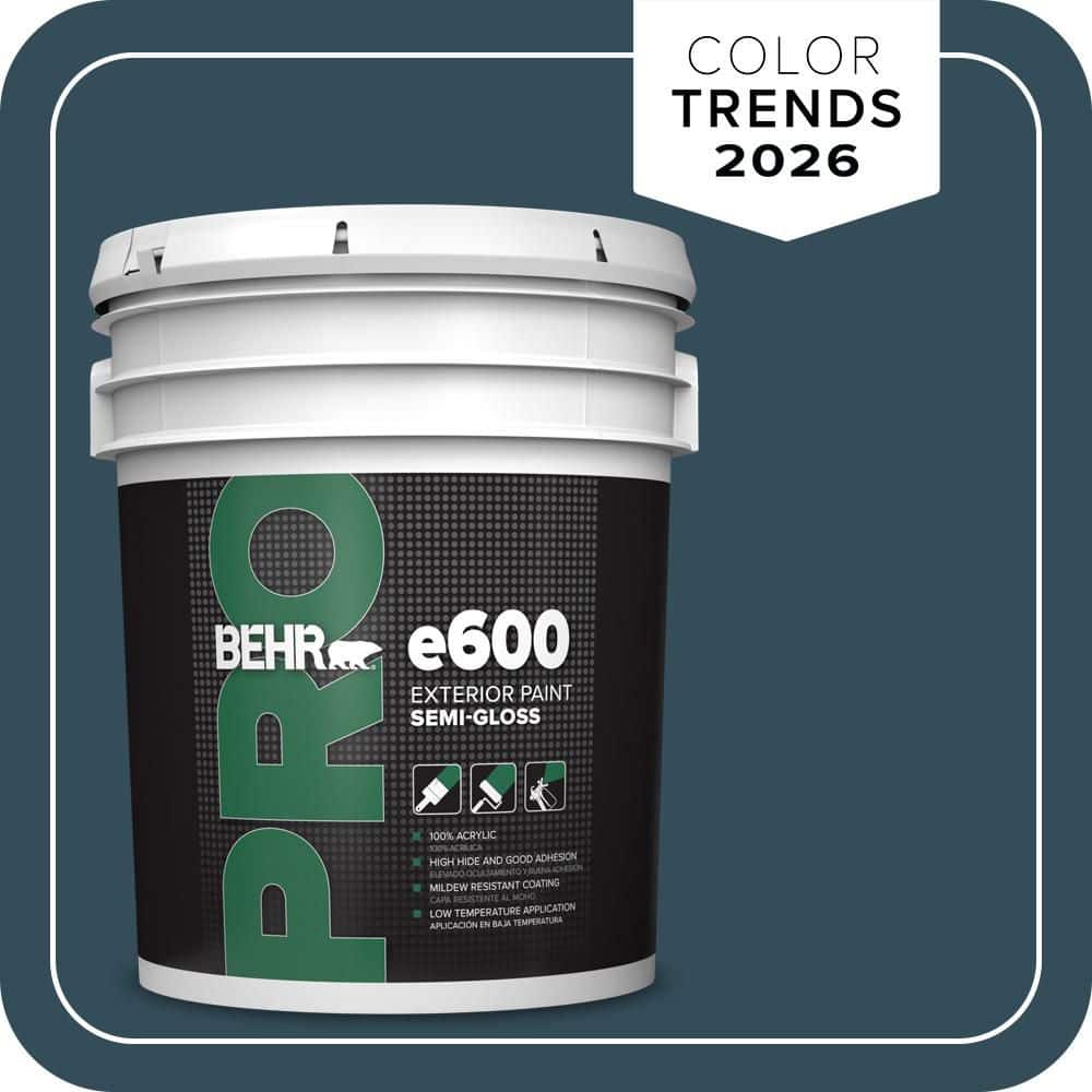 BEHR PRO 5 gal. #HDC-CL-28 Nocturne Blue Semi-Gloss Exterior Paint