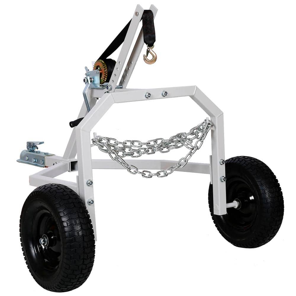Tatayosi 16.5 in. Pneumatic Tire ATV Log Skidding Arch, 1000 lb. Capacity