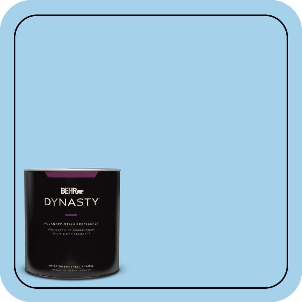 BEHR DYNASTY 1 qt. #550A-3 Little Pond Eggshell Enamel Interior Stain-Blocking Paint & Primer