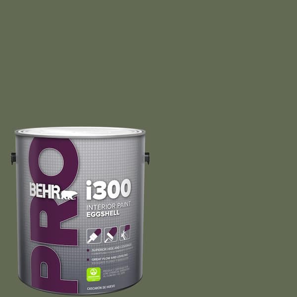 BEHR PRO 1 gal. #ICC-87 Rosemary Sprig Eggshell Interior Paint (2)