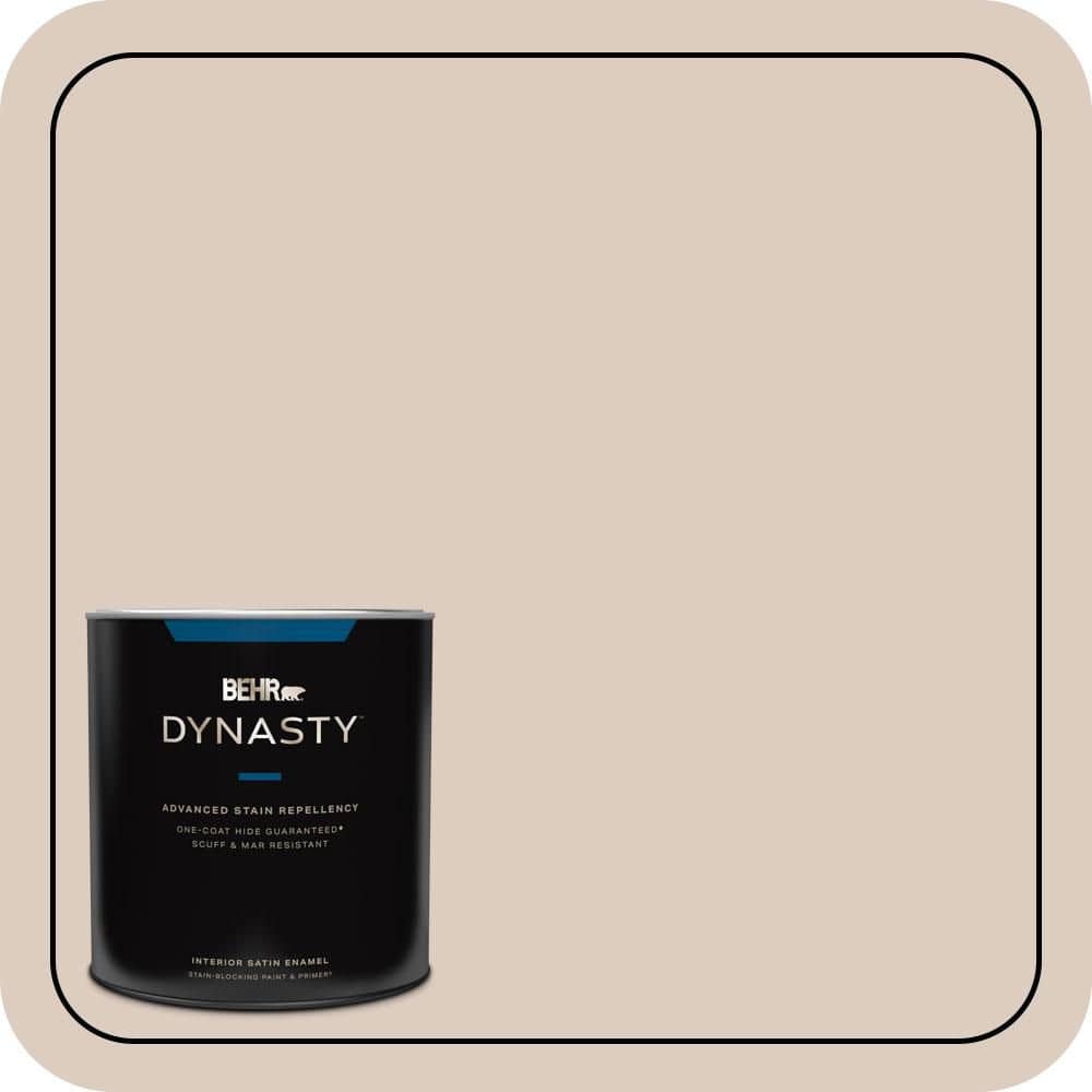 BEHR DYNASTY 1 qt. #N190-2 Stonewashed Brown Satin Enamel Interior Stain-Blocking Paint and Primer