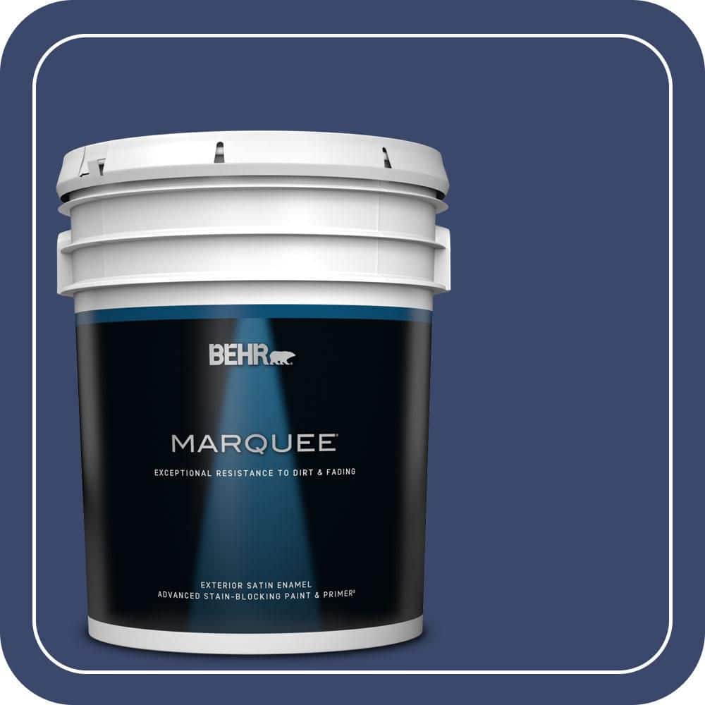 BEHR MARQUEE 5 gal. #T11-19 Starlit Night Satin Enamel Exterior Paint & Primer