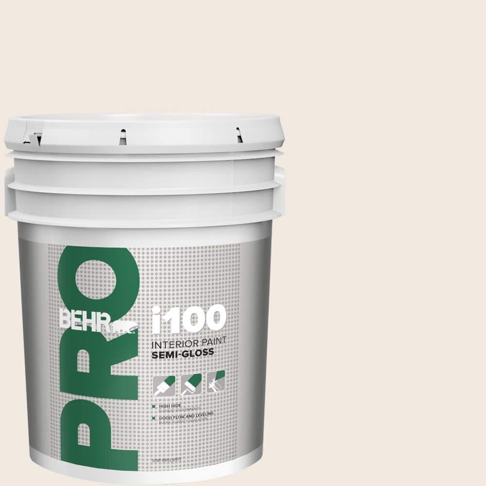 BEHR PRO 5 gal. #720C-1 White Truffle Semi-Gloss Interior Paint