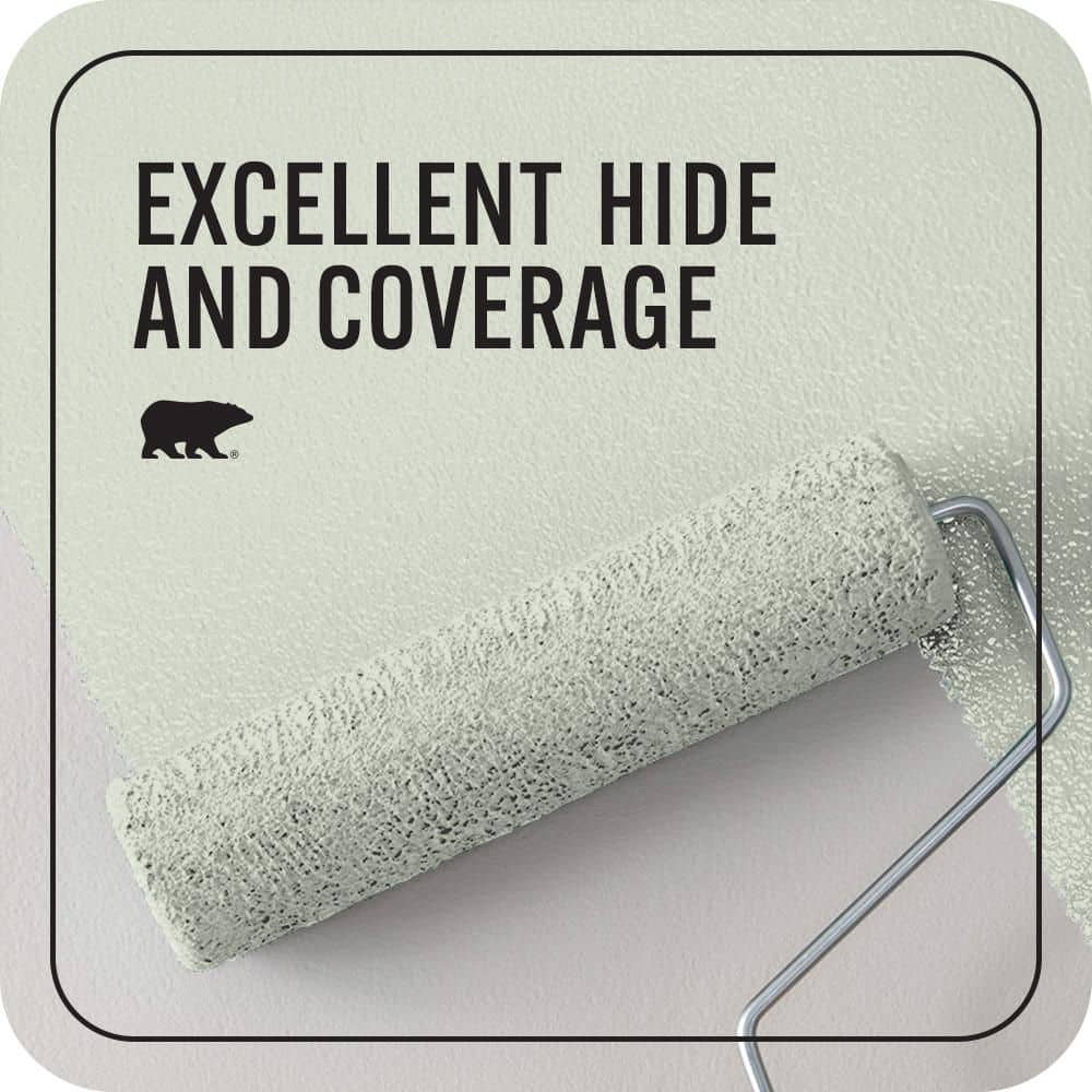 BEHR PREMIUM PLUS 1 qt. #PPL-47 Sage Tint Flat EcoMix Plant-Based Interior Paint & Primer (2)
