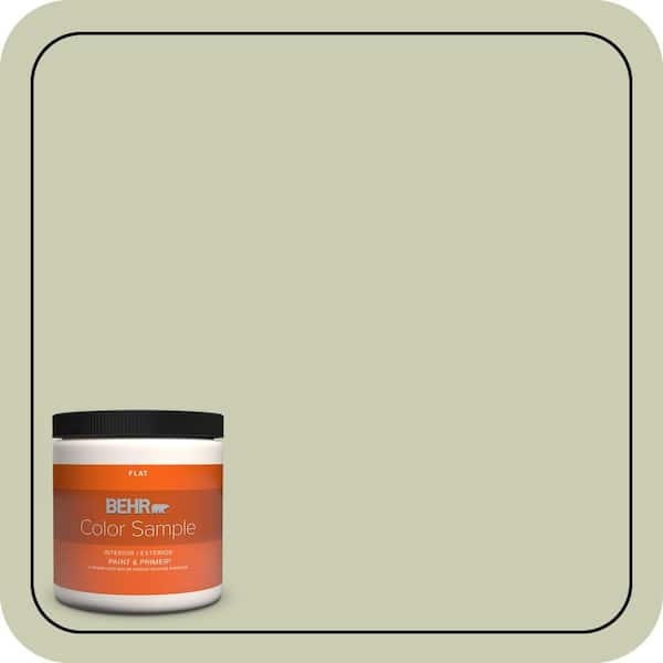 BEHR PREMIUM PLUS 5 gal. #BIC-13 Chilled Cucumber Semi-Gloss Enamel Low Odor Interior Paint & Primer (4)