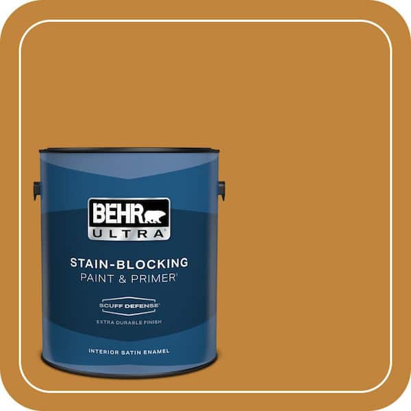 BEHR PREMIUM PLUS #M260-7 Back to School Enamel Interior Stain-Blocking Paint and Primer (3)