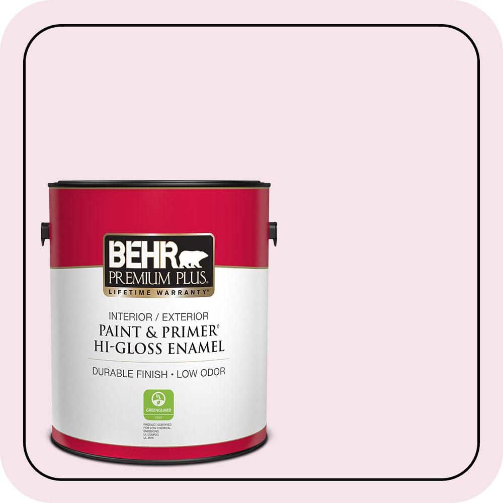 BEHR PREMIUM PLUS 1 gal. #690A-1 Zephyr Hi-Gloss Enamel Interior/Exterior Paint & Primer