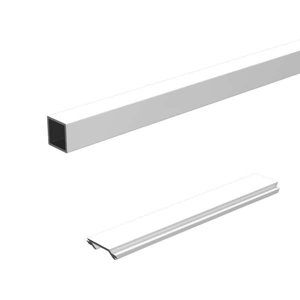PEAK Aluminum Railing 42 in. H x 6 ft. W Aluminum Deck Railing Stair Picket and Spacer Kit for 42 in. High System White (2)
