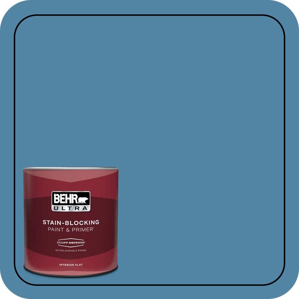 BEHR ULTRA 1 qt. #M500-4 Hemisphere Extra Durable Flat Interior Paint & Primer (1)