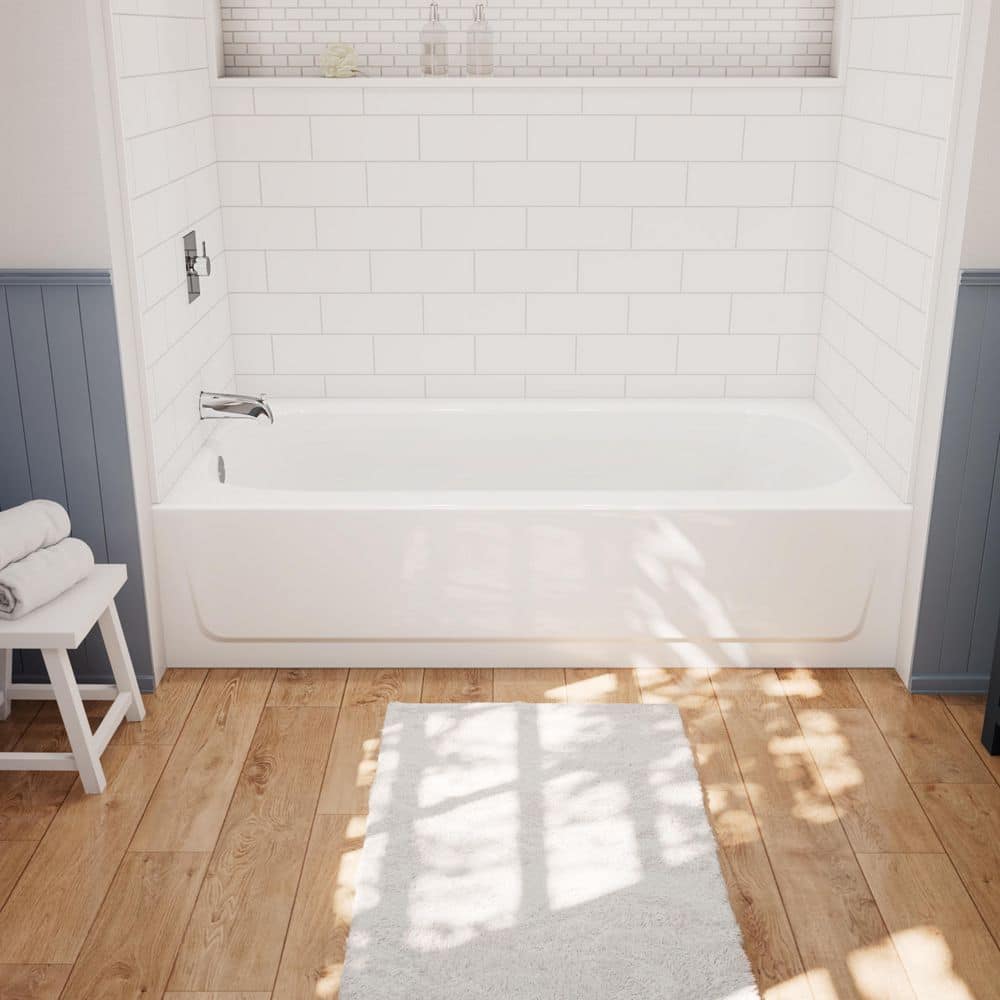 Bootz Industries Aloha 60 in. x 30 in. Alcove Soaking Bathtub with Left Drain in White (2)