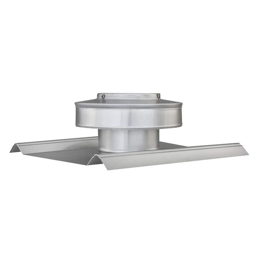 Active Ventilation SM-rib Aluminum Static Roof Vent 4 in. Dia. NFA 12 sq. in. 2 in. Collar Aluminum Mill Finish (3)
