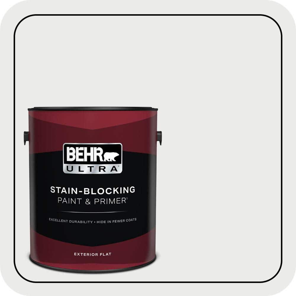 BEHR ULTRA 1 gal. #PWN-36 Celestial Glow Flat Exterior Paint & Primer