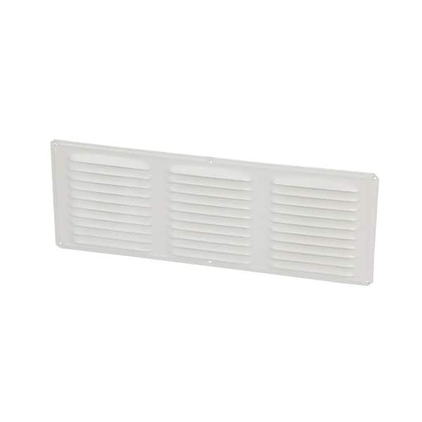 Air Vent 16 in. x 6 in. Rectangular White Aluminum Soffit Vent Screen Included (2)