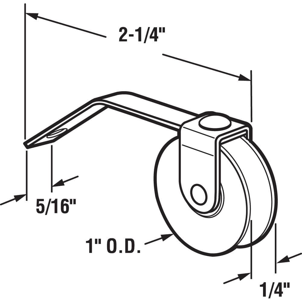 Prime-Line 2-1/4 in. Screen Door Tension Spring Roller (2-pack) (2)