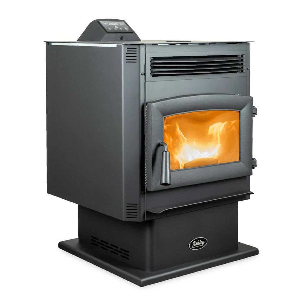 Ashley Hearth Products Ashley 2200 sq. ft. Pedestal Pellet Stove 90 LB. Hopper-Wi-Fi