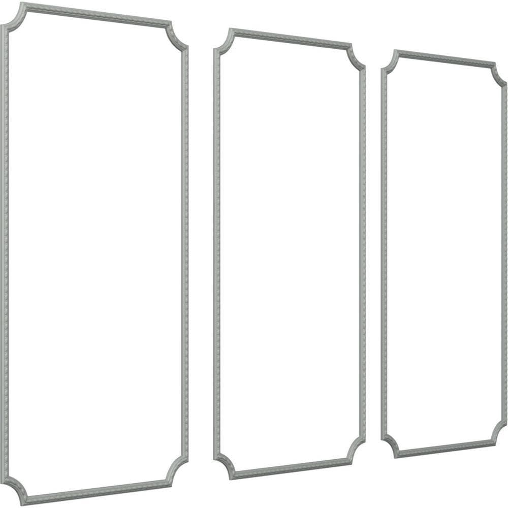 Ekena Millwork 13.35 Sq. Ft. Unfinished Polyurethane Bulwark Rope Panel Moulding Kit (Triple Panel) (2)
